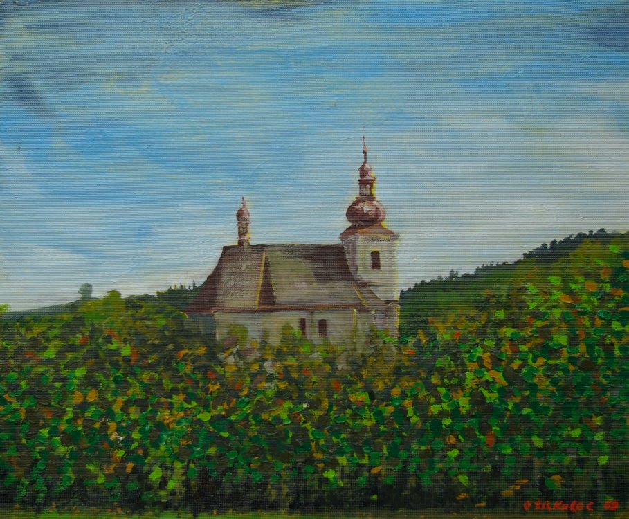 2009 — (9) Kostelík v Javornici, A,O,S, 34x41cm